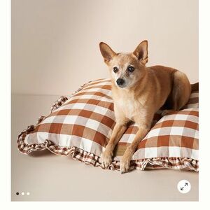 Harry Barker Brown Checkered Dog Bed
